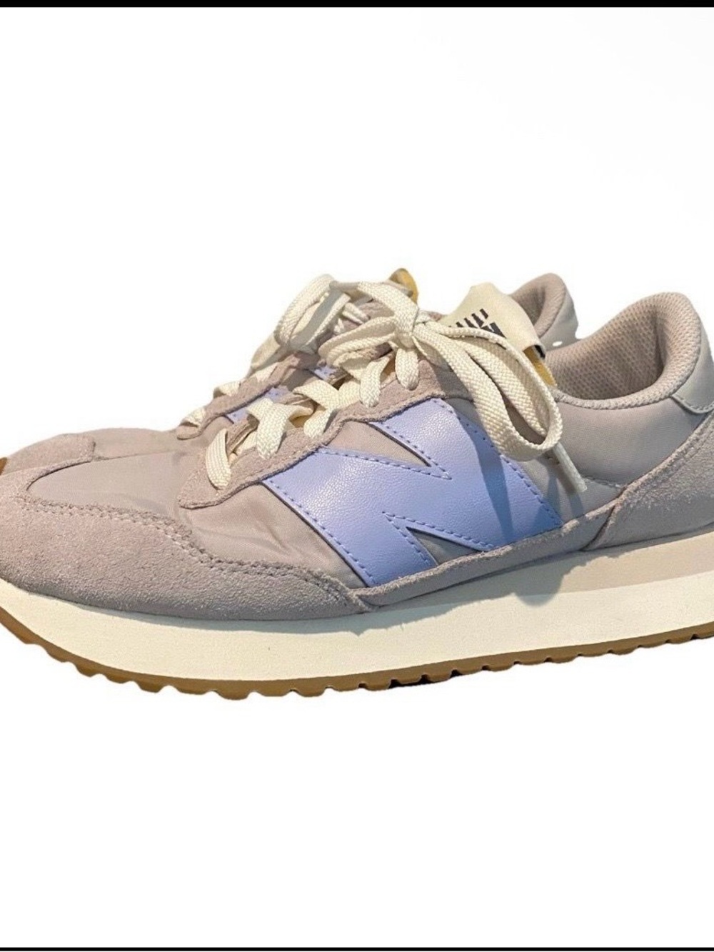 New Balance 237 Women’s Lavender and Beige Retro Runner
